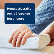 Load image into Gallery viewer, ViscoSoft - Surmatelas 160 x 200 Gel, Surmatelas Rafraichissant Memoire de Forme 5cm, Effet Frais et Relaxant, Housse Bambou Lavable &amp; Amovible, Surmatelas Gel Confort Moelleux (160 x 200 x 5 cm)