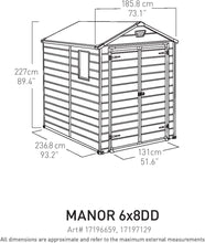 Load image into Gallery viewer, KETER - ABRI Manor 68-4,1m² - Gris