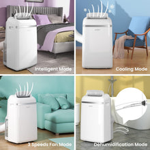 Load image into Gallery viewer, COMFEE' Climatiseur Mobile 9000 BTU/h 2,6kW, 3-EN-1 Refroidisseur Déshumidificateur Ventilateur, Fonction Follow me, Minuterie, Mode nuit, Pour salon et maison de 33㎡/88m³, MPPH-09CRN7, R290