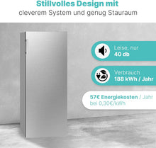 Load image into Gallery viewer, Congélateur 165L blanc Bomann GS7317-1-blanc, Volume net : 165 litres, pose libre, Éclairage intérieur à LED, Température réglable, silencieux, economique Congélateur 4 étoiles