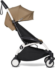 Load image into Gallery viewer, Poussette BABYZEN YOYO2 6+ (Cadre noir + pack couleur Aqua) - Comprend un harnais, un dossier, des arceaux de capote, une bandoulière, un coussin d’assise, et une capote assortie