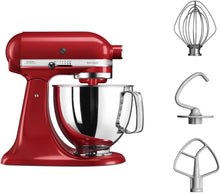 Load image into Gallery viewer, KitchenAid Robot Pâtissier I Artisan I Robot cuisine multifonctions à tête inclinable I Avec 4 accessoires I Bol de 4,8L | Crème