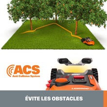 Load image into Gallery viewer, WORX LANDROID Vision WR206E.1, Robot Tondeuse sans Fil périphérique 600 m² Surf.Max 700 m², Installation en 30 Min, Caméra 4K + IA Adaptative, évite Tous Les Obstacles, Coupe des Bordures, Multizone