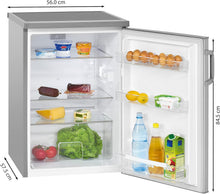 Load image into Gallery viewer, Bomann Réfrigérateur 133L blanc VS2195-1-blanc, Capacité nette : 133 litres, Éclairage intérieur à DEL, Contrôle de la température en continu, 3 clayettes en verre