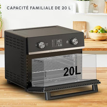 Load image into Gallery viewer, Moulinex Oven, 33 L, Rotating heat, Advanced convection, 6 cooking modes, Thermostat adjustable up to 240°C, Timer 120 min, Reversible grill, Silicone oven mitts, Optimo Black OX464811