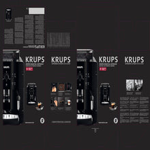 Load image into Gallery viewer, Krups Coffee Bean Machine, 1.7 L, 2 Cups Simultaneously, Automatic Cleaning, Steam Nozzle for Cappuccino, Espresso Maker, Essential Black YY8125FD