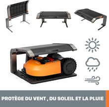Load image into Gallery viewer, WORX LANDROID Vision WR206E.1, Robot Tondeuse sans Fil périphérique 600 m² Surf.Max 700 m², Installation en 30 Min, Caméra 4K + IA Adaptative, évite Tous Les Obstacles, Coupe des Bordures, Multizone