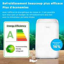 Load image into Gallery viewer, MIDEA Climatiseur PortaSplit Mobile Silencieux 4-in-1| 12000 BTU | Chauffage et Climatisation Portable Prêt à Poser 3,5kW- Clim Mobile avec rafraîchisseur, déshumidificateur, chauffage,ventilateur
