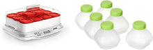 Load image into Gallery viewer, Seb Yogurt Maker 12 Jars, Glass Jars 140 ml, 5 Automatic Programs, BPA-Free, Compact, Homemade Yogurt &amp; XF101001 Delices Box Box 1 L Tray White Yogurt-Cheese with Drainer