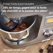 Load image into Gallery viewer, Kenwood Titanium Chef Patissier XL KWL90.034SI, Robot Patissier Balance Intégrée, Batteur K, Pétrin, Fouet, Batteur Souple, Deux Bols, Couvercle Anti-Projections, 1400W, Acier, Argent