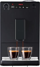 Load image into Gallery viewer, Melitta Caffeo Solo Noir Pure Black, Machine à Café à Grains avec Broyeur et Système d'Extraction des Arômes, Affichage LED, Mode 1 à 2 Tasses, Cafetière Expresso, Automatique, E950-222, 1400W