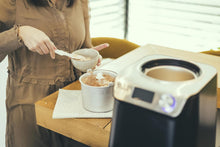 Load image into Gallery viewer, SEVERIN 2-in-1 Ice Cream Maker Compact 135 W, Electric Ice Cream Maker and Yogurt Maker with 1.2 L Capacity, Ice Maker with Recipe Book, Black, EZ 7407