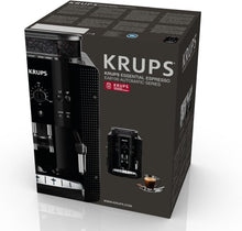 Load image into Gallery viewer, Krups EA8108 fully automatic coffee machine (automatic cleaning, 2 cup function, milk system with CappucinoPlus nozzle, 15 bar, coffee machine, espresso) black