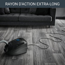 Load image into Gallery viewer, Rowenta Green Force Max Silence Vacuum Cleaner with Bag, 900 W Max, High Filtration, Quiet, Eco-Responsible, Made in France, Black/Aluminium RO6136EA