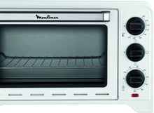 Load image into Gallery viewer, Moulinex Four électrique 39 L, 7 modes de cuisson, Chaleur tournante, Thermostat réglable jusqu’à 240° C, Tournebroche, Minuteur 120 min, Grille réversible, Optimo noir OX485810
