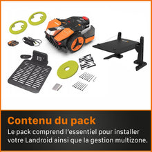 Load image into Gallery viewer, WORX LANDROID Vision WR206E.1, Robot Tondeuse sans Fil périphérique 600 m² Surf.Max 700 m², Installation en 30 Min, Caméra 4K + IA Adaptative, évite Tous Les Obstacles, Coupe des Bordures, Multizone