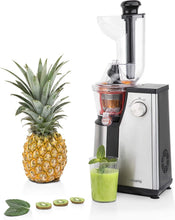 Load image into Gallery viewer, Extracteur de Jus de Fruits et Légumes vertical GSX24 H.Koenig Centrifugeuse Vitamin + sans BPA - 82 mm Large Bouche - 3 tamis pour jus fin ou épais et sorbet - Pression douce - 50 tours 400 W