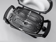 Load image into Gallery viewer, Weber Q1400 Barbecue électrique avec support, surface de cuisson 43 x 32 cm, nomade, grille en fonte émaillée divisée en 2 parties, couvercle et cuve en fonte d'aluminium - Gris foncé (52020853)