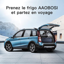 Load image into Gallery viewer, AAOBOSI 46 L Glaciere a Compression, Glaciere Electrique Double Zone, 12 V/24 V et 100-240 V Frigo Camping, -20 ℃ à 20 ℃, pour Voiture, Camion, Bateau, Camping-Car