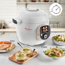 Load image into Gallery viewer, Moulinex, Cookeo Multicuiseur intelligent 6L, 150 recettes intégrées, Cuisson sans surveillance, Ecran intuitif, Guide de cuisson, Application MyMoulinex, 1600W, Blanc, 15 ans réparabilité