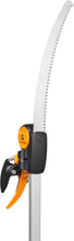 Load image into Gallery viewer, Fiskars Coupe-Branches Multifonctions Télescopique, pour Bois vert et Rameaux, Revêtement antiadhésif, Lame en acier/manche en aluminium, longueur 2,4 - 4 m, noir/orange, UPX86, 1023624