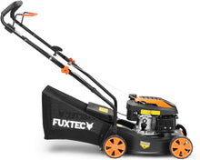 Load image into Gallery viewer, FUXTEC Tondeuse thermique pousse FX-RM4646ECO - Tres bon rapport qualit-prix - Easy Clean 3en1 largeur de coupe 46cm - bac de ramassage 50L