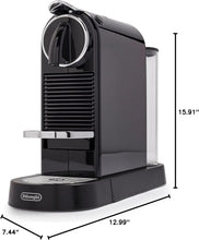 Load image into Gallery viewer, Nespresso CitiZ Coffee and Espresso Machine by De'Longhi with Milk Frother, Black, 9.3 x 14.6 x 10.9 inches