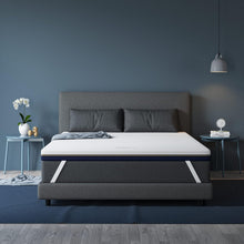 Load image into Gallery viewer, BedStory Mattress Topper 160 x 200 cm, Thickness 10 cm, Memory Foam Mattress Topper 160 x 200 cm Gel Infused Ergonomic Mattress Topper, High Density Ventilation, Hypoallergenic Washable Cover