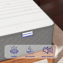 Load image into Gallery viewer, MOLPHIT Oeko-TEX Certified Mattress 90 x 190 cm, Thickness 25 cm, Independent Pocket Sprung Mattress, Adult and Children's Bed Mattress, Single Mattress, Perfect Support, Durable and Quiet