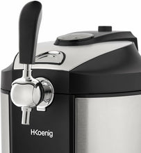 Load image into Gallery viewer, H.Koenig Tireuse à Bière compatible tous Fûts Universels Pressurisés de 5L Inox BW1778, Machine, Pompe, Pression domestique, Professionnelle, Universelle, Refroidissement intégré 4°C