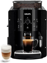 Load image into Gallery viewer, Krups Coffee Bean Machine, 1.7 L, 2 Cups Simultaneously, Automatic Cleaning, Steam Nozzle for Cappuccino, Espresso Maker, Essential Black YY8125FD