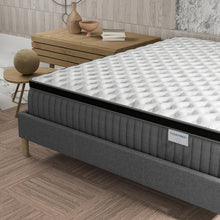 Load image into Gallery viewer, sensoreve November- Matelas Elekctra 140x190cm- Épaisseur 30cm- Hybride: Ressorts ensachés+Mousse Mémoire de Forme - Soutien Tonique &amp; indépendance de Couchage-Label SANITIZED(Anti bactérien/acarien)
