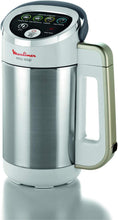 Load image into Gallery viewer, Moulinex Blender chauffant, Mixeur soupe, Puissance 1000 W, Capacité 1,2 L, 5 programmes automatiques, Double paroi, Maintien au chaud 40 min, Livret recettes, Easy Soup, Inox LM841B10