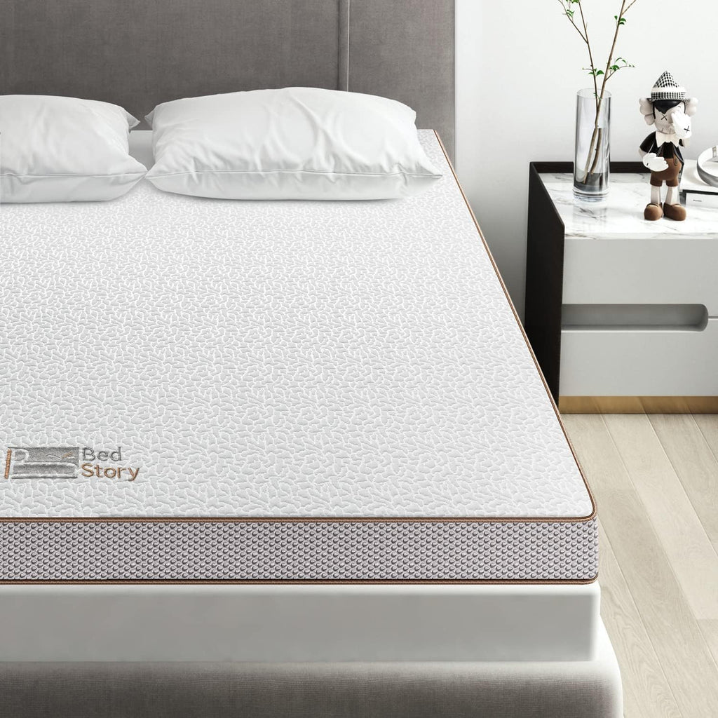 BedStory [Nouvelle Technologie] Surmatelas 160 x 200 à Mémoire de Forme de 7.5CM, Surmatelas de Haute Densité avec Gel Plus Respirant, Housse Amoivible et Lavable
