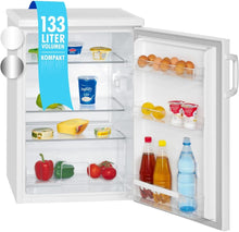 Load image into Gallery viewer, Bomann Réfrigérateur 133L blanc VS2195-1-blanc, Capacité nette : 133 litres, Éclairage intérieur à DEL, Contrôle de la température en continu, 3 clayettes en verre