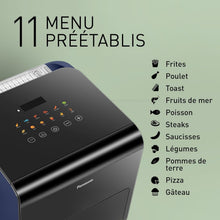 Load image into Gallery viewer, Panasonic NF-CC500SXE AirFryer Friteuse sans huile avec Hublot, 5L, 80-200°C, Minuterie Numérique et Écran LCD, Vapeur Douce, 11 Préréglages, Nettoyage Facile, Gris Mat