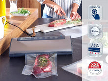 Load image into Gallery viewer, Leifheit Machine de mise sous vide alimentaire Vacu Power 500, appareil pour emballage sous vide + 10 sacs sous vide alimentaire (20 x 30 cm)