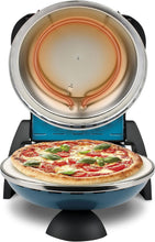 Load image into Gallery viewer, G3 Ferrari G10006 Pizza Express Delizia, 1200 W Pizza Oven, Adjustable Thermostat up to 400°C, Cooks Tasty Pizza in 5 Minutes, Double Resistance, Recipe Book and Spatulas Included - Black