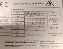Load image into Gallery viewer, Gre HPM40 HPM40-Mini Pompe à Chaleur pour Piscine Hors Sol jusqu'à 40 m3, Noir