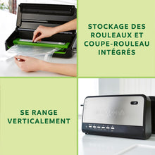Load image into Gallery viewer, FoodSaver FFS005X Machine sous Vide avec Compartiment de Rangement pour Rouleau et Cutter, Fonction Pulse pour Aliments Fragiles, Inclus Accessoires et Sacs de Mise sous Vide Assortis