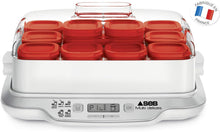 Load image into Gallery viewer, Seb Yogurt Maker 12 Jars, Glass Jars 140 ml, 5 Automatic Programs, BPA-Free, Compact, Homemade Yogurt &amp; XF101001 Delices Box Box 1 L Tray White Yogurt-Cheese with Drainer