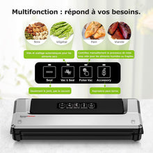 Load image into Gallery viewer, Bonsenkitchen Food Vacuum Sealer - Vacuum Sealer for Vacuum Cooking and Preserving Fresh Food, Including Vacuum Bags 40