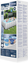 Load image into Gallery viewer, Piscine Hors Sol 404 x 201 x 100 cm BESTWAY Rectangulaire Power Steel™ Piscine Tubulaire
