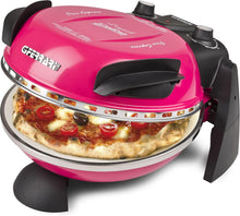 Load image into Gallery viewer, G3 Ferrari G10006 Pizza Express Delizia, 1200 W Pizza Oven, Adjustable Thermostat up to 400°C, Cooks Tasty Pizza in 5 Minutes, Double Resistance, Recipe Book and Spatulas Included - Black