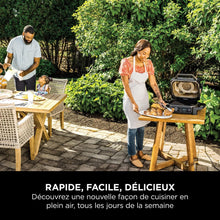Load image into Gallery viewer, Ninja Woodfire Barbecue électrique et fumoir Pro XL avec thermomètre, barbecue et Air fryer d'extérieur 4-en-1 avec système Smart Cook et granulés Woodfire, portatif, gris/noir, OG850EU