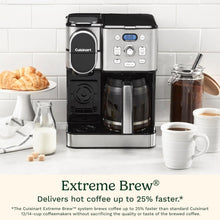Load image into Gallery viewer, Cuisinart Cafetière, carafe en verre de 12 tasses, cafetière automatique chaude et glacée, machine à café à serveur unique, acier inoxydable noir, SS-16BKS