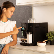 Load image into Gallery viewer, Cecotec Machine à Café Superautomatique Cremmaet Compactccino Black Rose, 19 bars, Réservoir à lait, Système Thermoblock, 5 niveaux de mouture, Réservoir à café 150g
