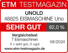 Load image into Gallery viewer, Unold Uno 48825 Sorbetière – Compresseur auto-refroidissant, entièrement automatique, 135 W, refroidissement à -35 °C, écran LCD, récipient en acier inoxydable, minuterie, compresseur