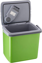 Load image into Gallery viewer, SEVERIN KB 2922 Electric Cooler (19 L) with Cooling and Keep Warm Function, Car Cooler with 2 Connections (Power Supply and Cigarette Lighter), Cool Box Green/Grey