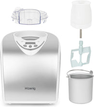 Load image into Gallery viewer, H.Koenig Professional Ice Cream Maker HF320, Electric Ice Maker 2L, 180 W, Refrigerant &amp; Cold Maintenance - Sorbet and Ice Cream